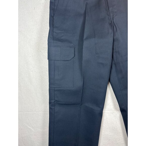 Dickies Mens Cargo Work Pants 32x32 Relaxed Fit Navy Blue Polyester/Cotton - Picture 3 of 12